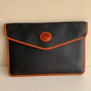 Dooney & Bourke Leather mini tech envelope clutch